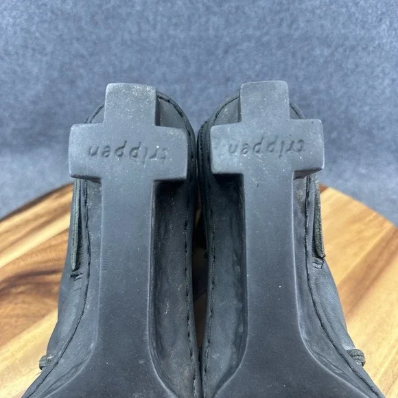 TRIPPEN Germany Women's Medieval Black Leather Platform Boots EU 39 US 8.5 - Picture 9 of 13